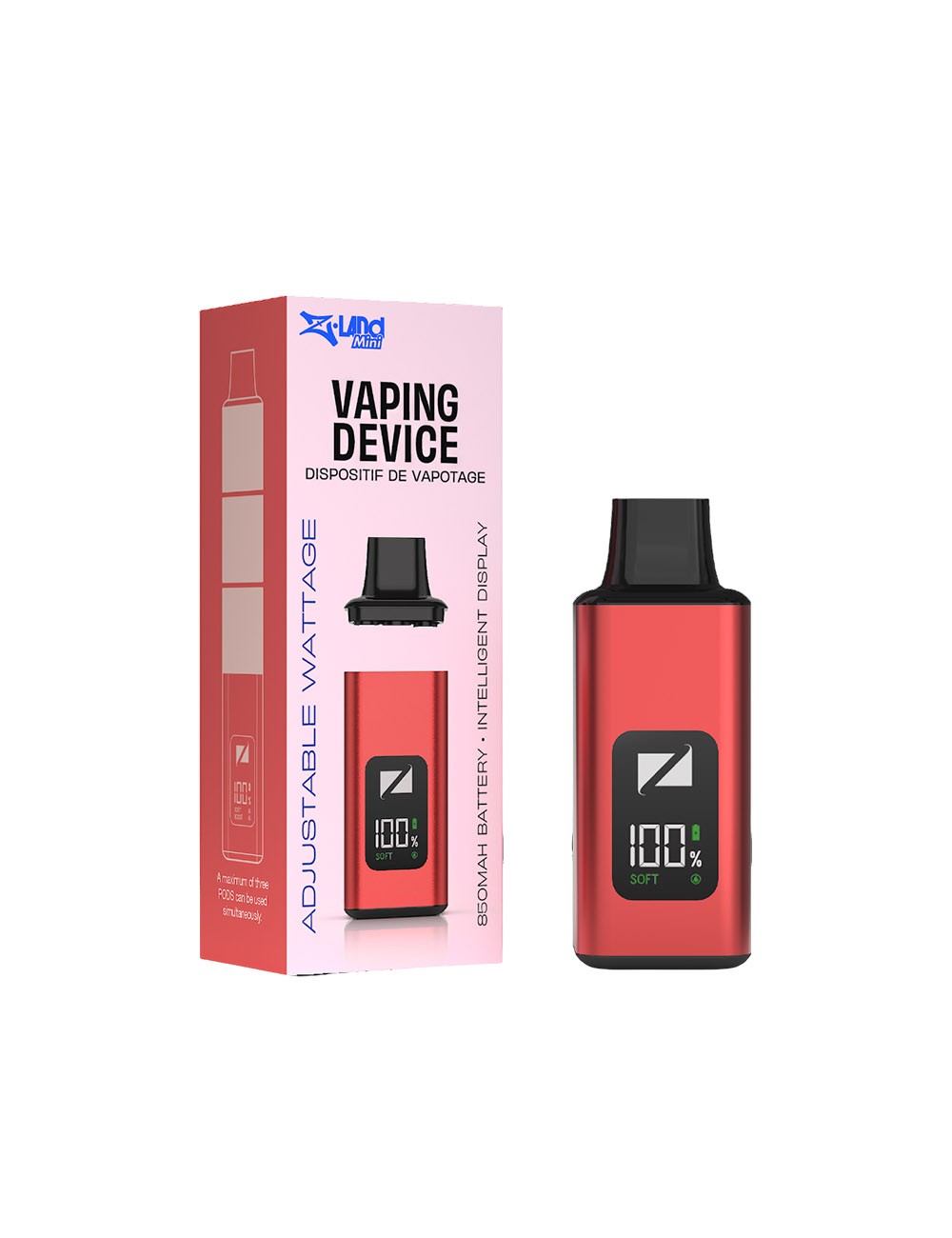 Pod Z-LAND MIN  roșu vibrant (red)